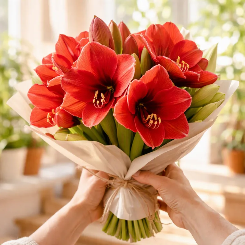 Amaryllis – Red – bilde 3