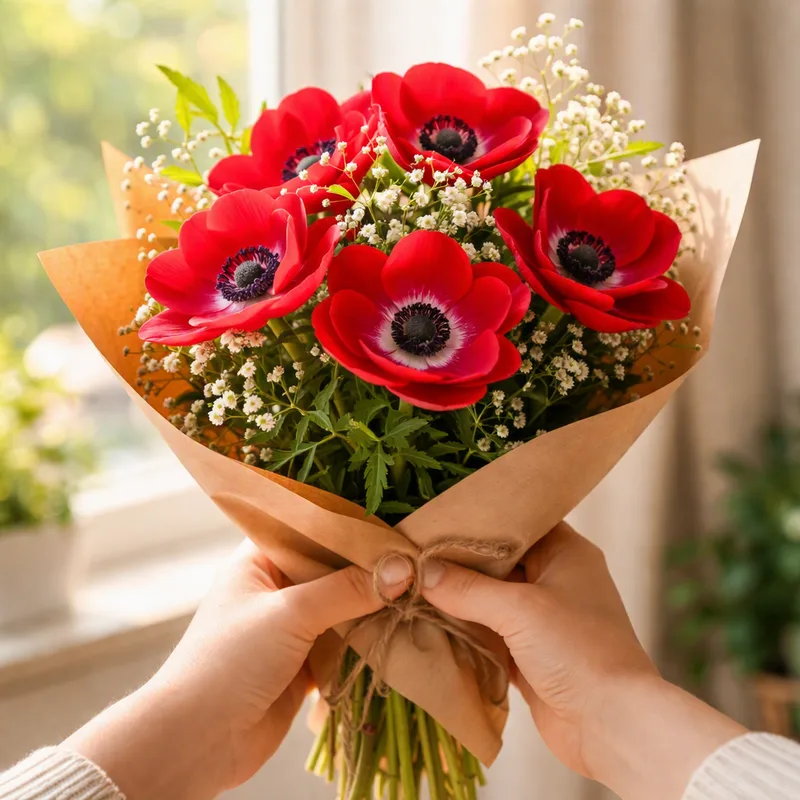 Anemone – Red – bilde 3