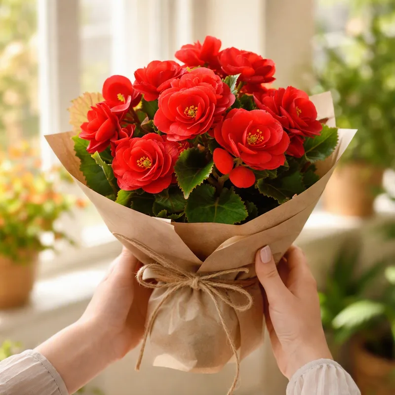 Begonia – Red – bilde 3