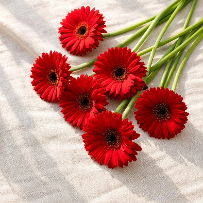 Gerbera – Red – bilde 4