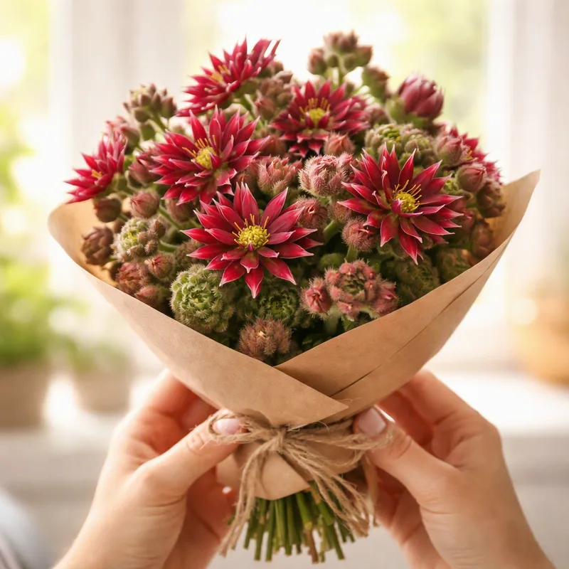Houseleek – Red – bilde 3