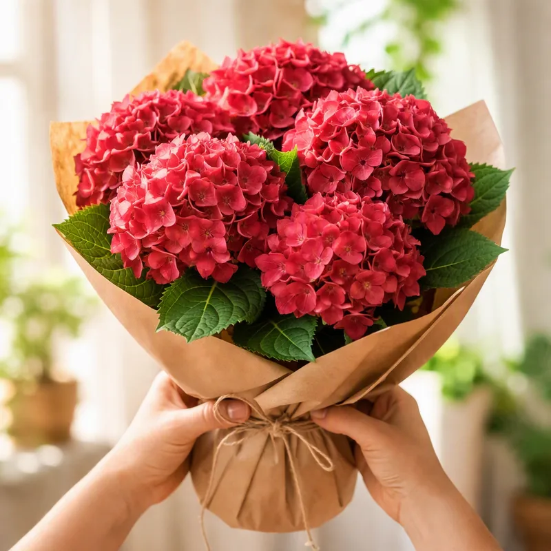 Hydrangea – Red – bilde 3