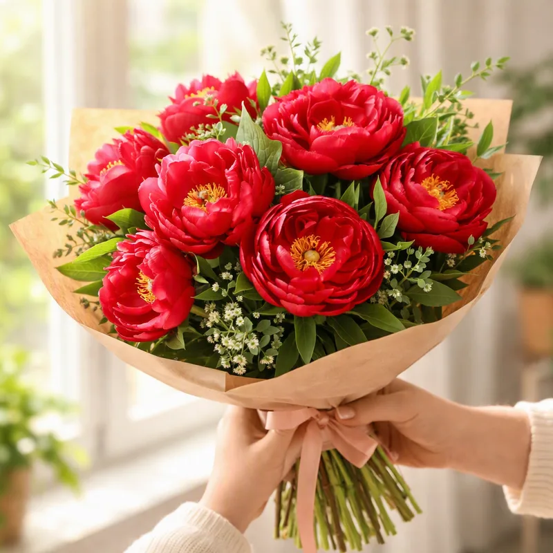 Peony – Red – bilde 3