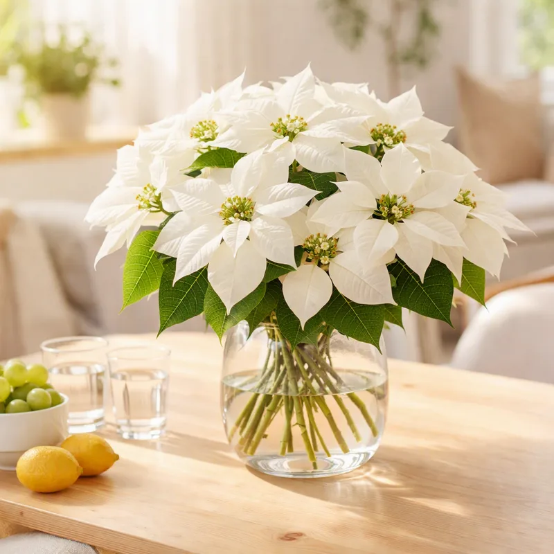 Poinsettia – White – bilde 2