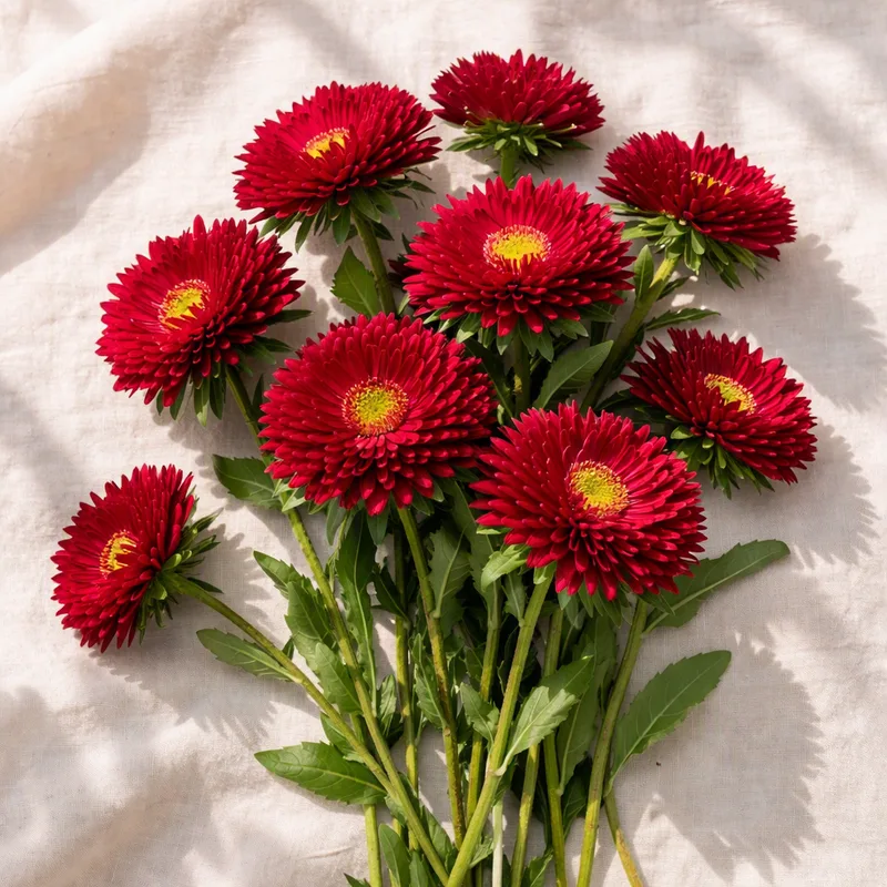China Aster – Red – bilde 4
