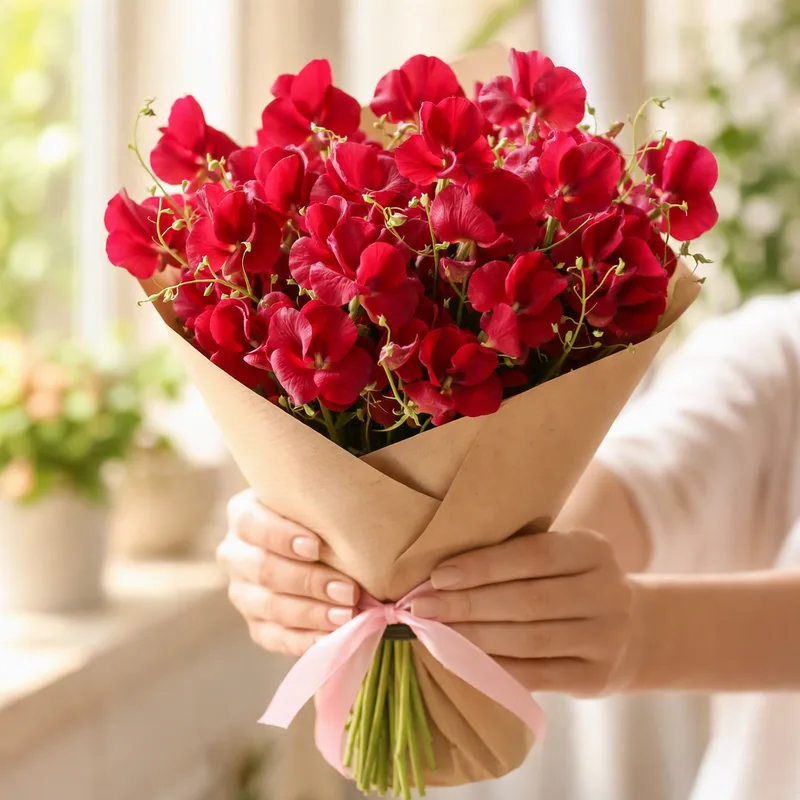 Sweet pea – Red – bilde 3